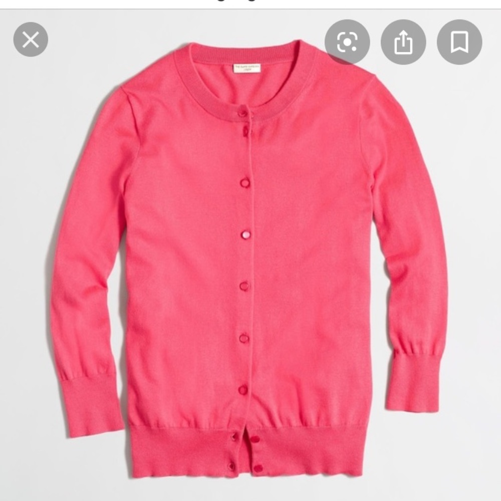 Jcrew Clare cardigan pink